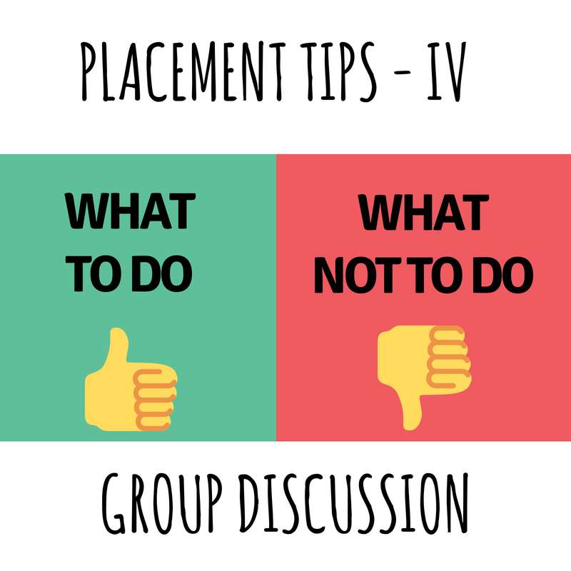 Placement Tips IV GD Dos And Don'ts Konversations Community Chats